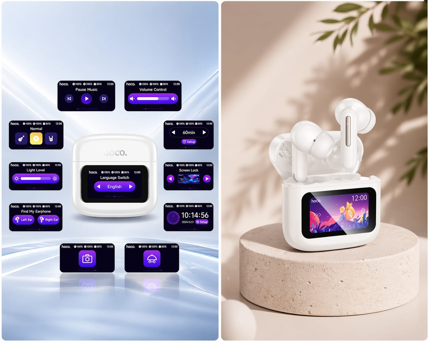 Hoco EQ14 Cool Color In-ear Bluetooth Handsfree Ακουστικά