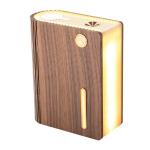 Usb Rechargeable Mini Wood Book Light Humidifier - Image 3