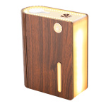 Usb Rechargeable Mini Wood Book Light Humidifier - Image 2