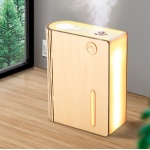 Usb Rechargeable Mini Wood Book Light Humidifier - Image 4